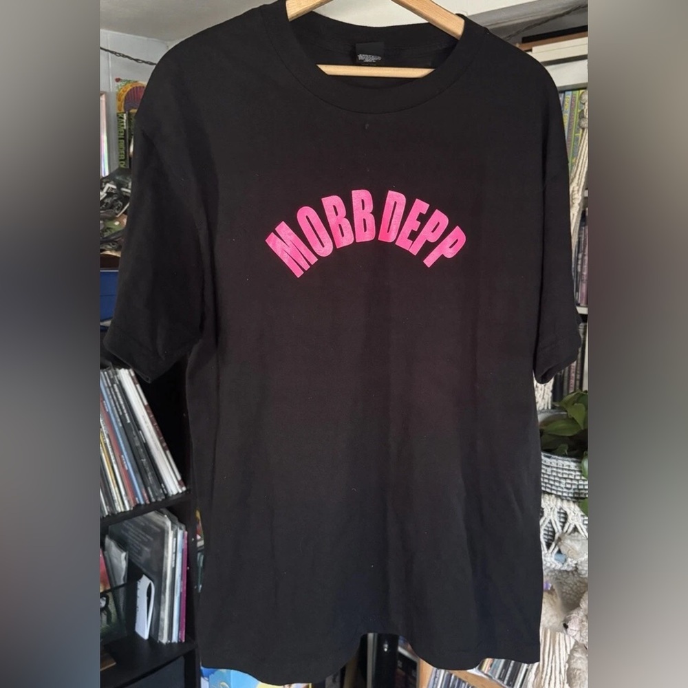 GDP + Pistol - Mobb Depp Large Shirt On Hanes Slangcorp Smokers Cough Hip-Hop